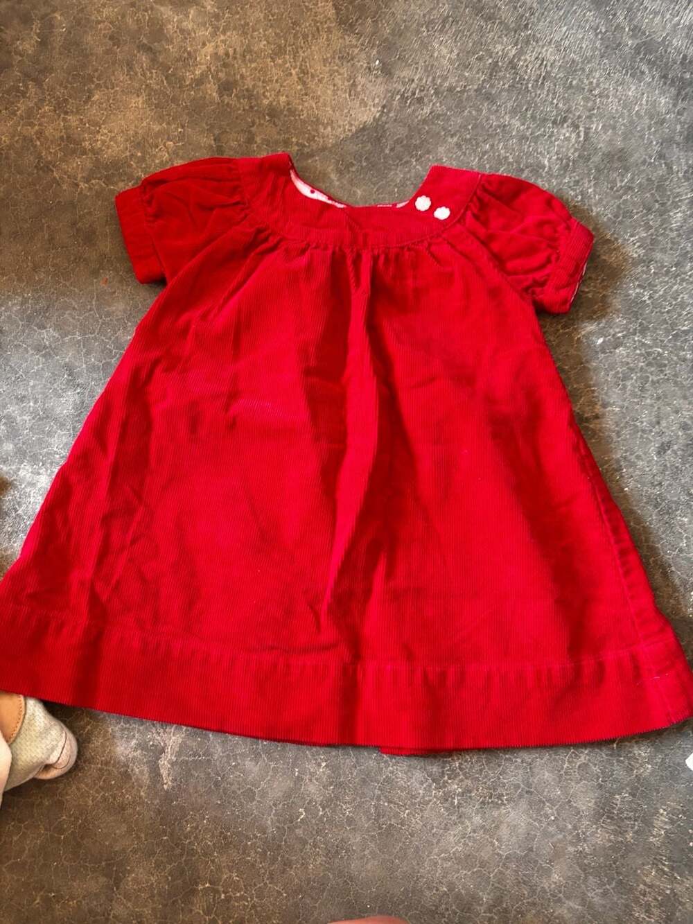 Nursery Rhyme Play Red Corduroy Dress Size 18M